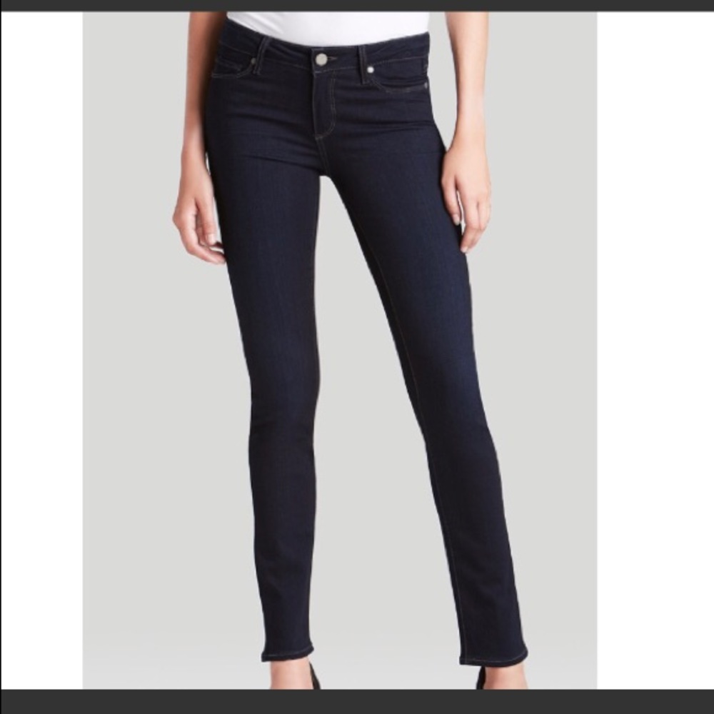 Paige Skyline Skinny Dark Wash Jeans 24